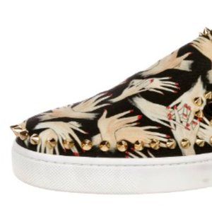 CHRISTIAN LOUBOUTIN TISSUE BEAUTY PIK BOAT SIZE 37 SNEAKERS